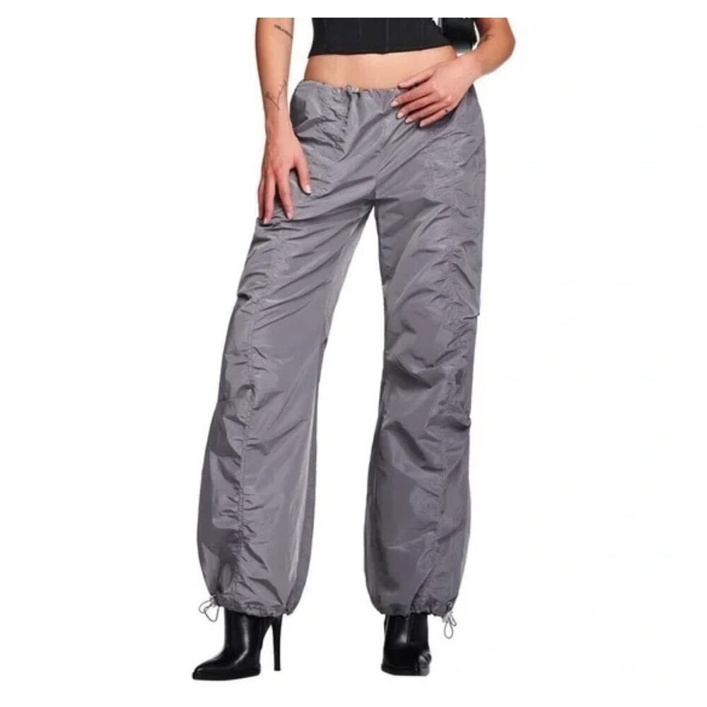 I.AM.GIA Women's Grey Parachute Trousers‎ Pants Size XSmall